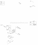 Controls Ignition Diagram and Parts List for 216702-0110-E1  Briggs and Stratton Engine